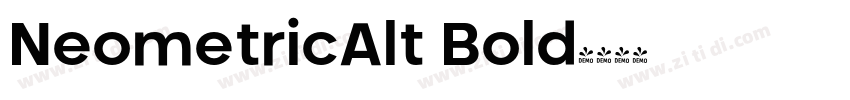 NeometricAlt Bold字体转换